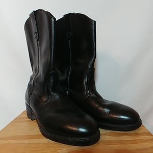 Hy-Test Black Roper Style Steel Toe Riding Boot